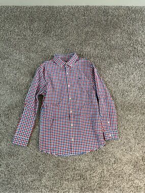 Vineyard Vines Red & Blue Gingham Button-Down Shirt
